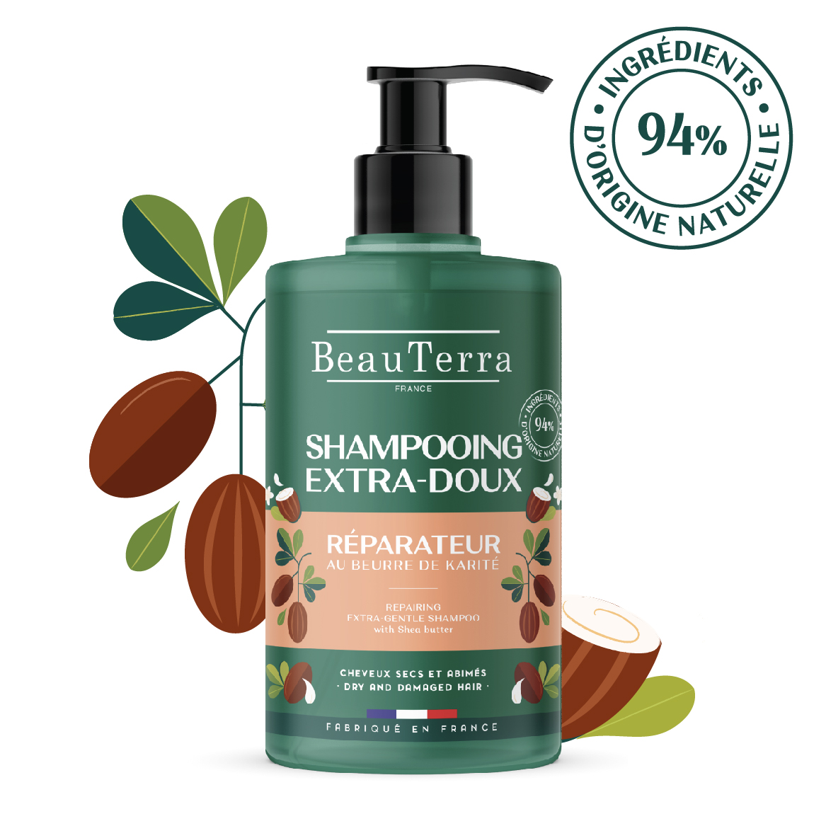 BeauTerra REPARATEUR VYŽIVUJÍCÍ extra jemný šampon 750 ml