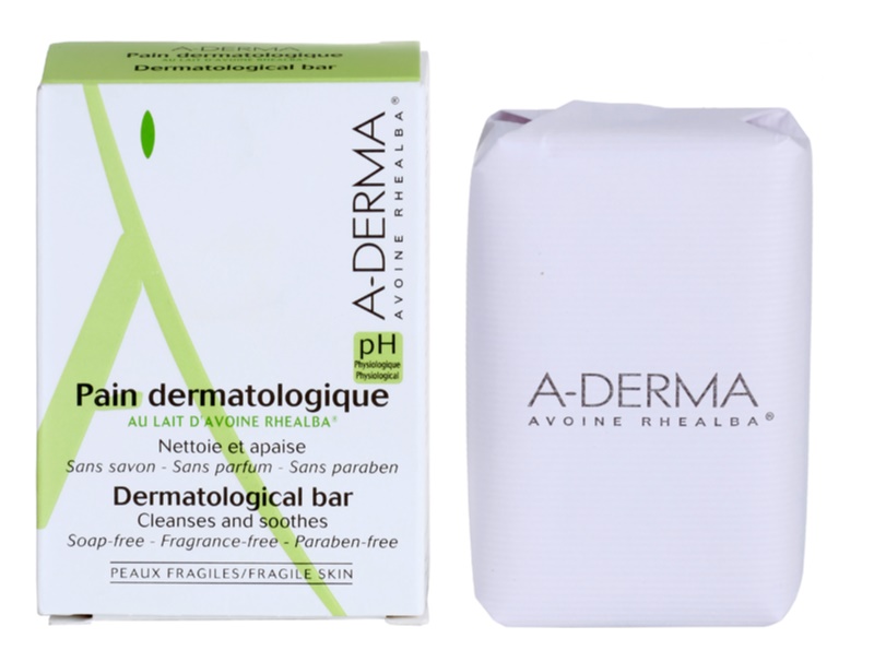 A-DERMA Dermatologické mýdlo-kostka 100g