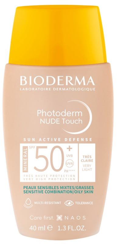 BIODERMA Photoderm Nude Touch Mineral velmi světlý SPF 50+ Fluid 40 ml