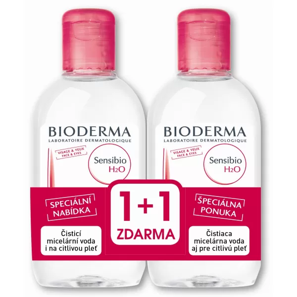 Bioderma Sensibio H2O micelární voda Festval 2 x 250 ml dárková sada