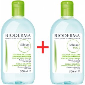 BIODERMA Sebium H2O 500 ml 1+1 ZDARMA