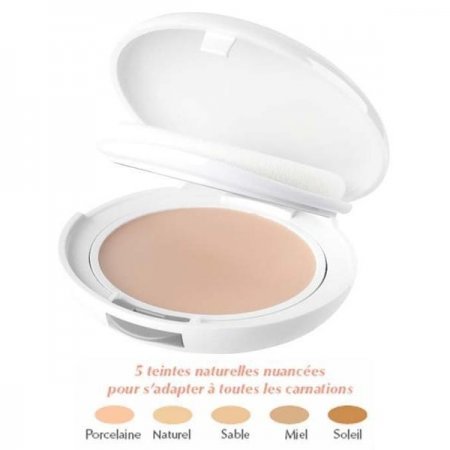 AVENE Couvrance Kompaktní make up porcelain (odstín 1) - Creme de Teint Compacte 9,5g - pudrový vzhled