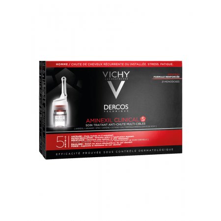 VICHY DERCOS Aminexil clinical pro HOMME 21 ampulí