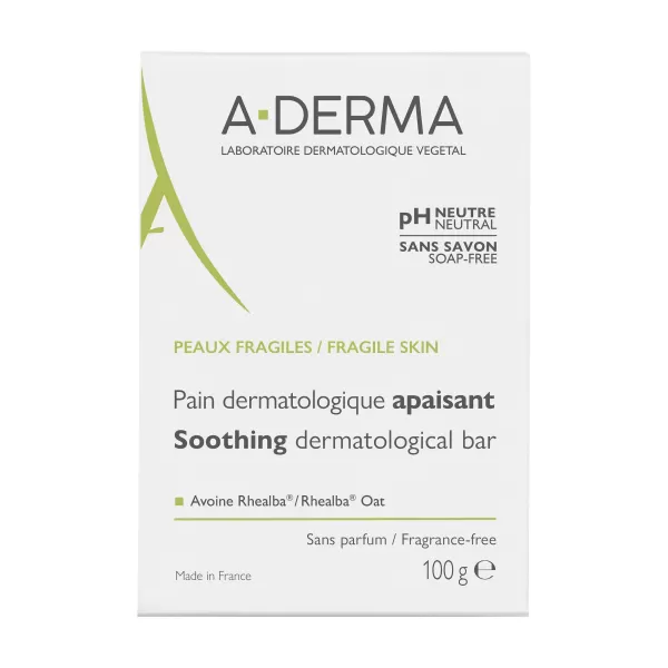 A-DERMA Dermatologické mýdlo-kostka 100g