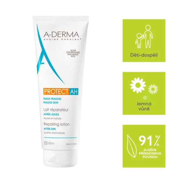 A-DERMA Protect AH Reparační mléko po opalování 250 ml