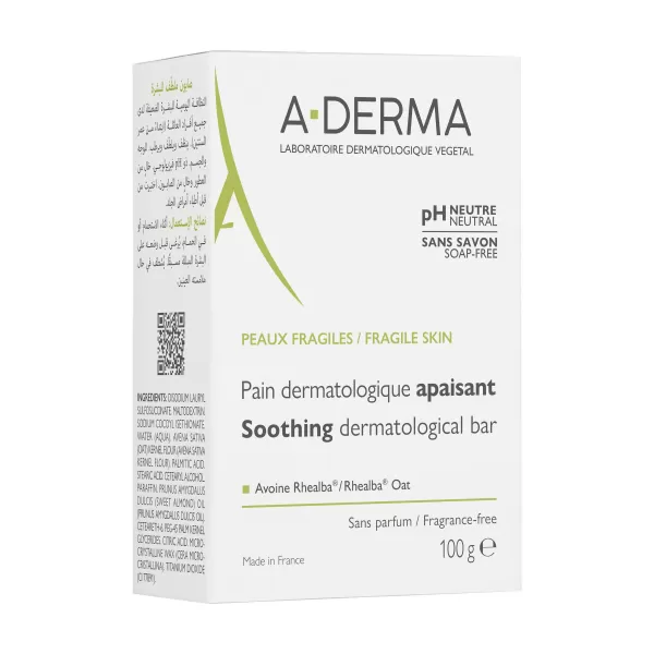 A-DERMA Dermatologické mýdlo-kostka 100g