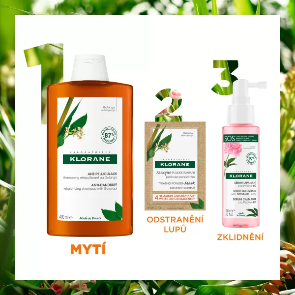 KLORANE Šampon proti lupům s galangalem 200 ml