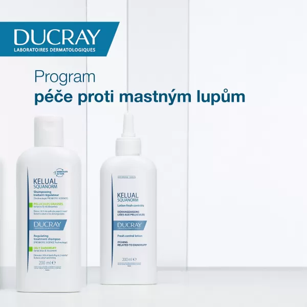 Ducray Kelual Squanorm Šampon na mastné lupy 200 ml