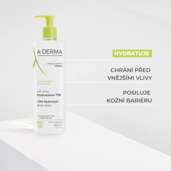 A-DERMA Hydratační tělové mléko 400 ml