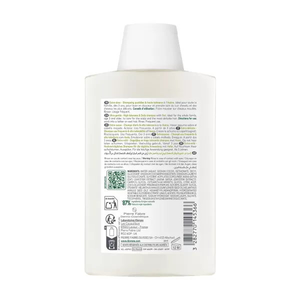 KLORANE Šampon s ovesným mlékem 200 ml