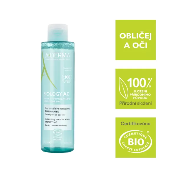 A-DERMA BIOLOGY AC Čisticí micelární voda 200 ml