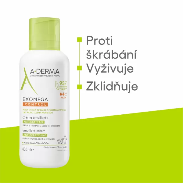 A-DERMA EXOMEGA CONTROL Emolienční krém 400 ml