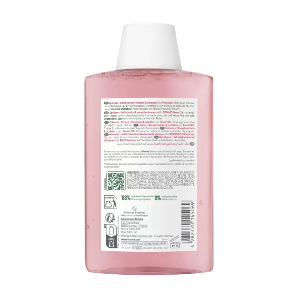 Klorane Pivoňka Šampon pro podrážděnou vlasovou pokožku a lupy 200 ml