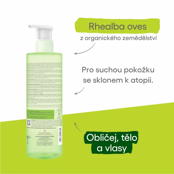 A-DERMA Exomega Control Zvláčňující mycí gel 2v1 500 ml