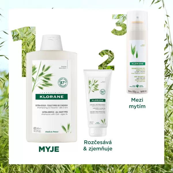 KLORANE Šampon s ovesným mlékem 200 ml