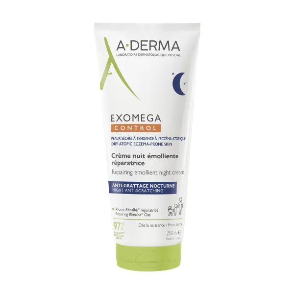 A-Derma Exomega Control Regenerační emolienční noční krém 200 ml