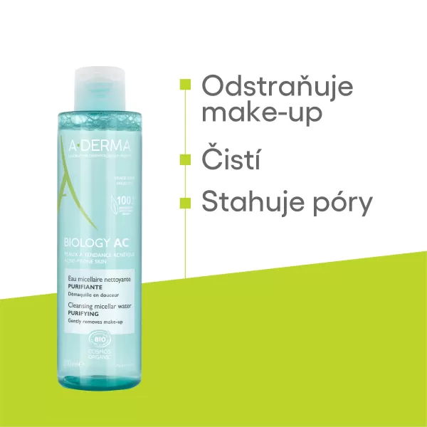 A-DERMA BIOLOGY AC Čisticí micelární voda 200 ml