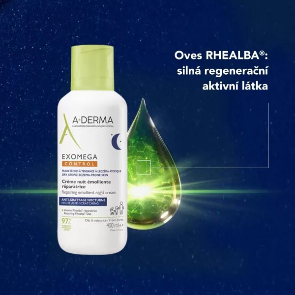 A-Derma Exomega Control Regenerační emolienční noční krém 400 ml