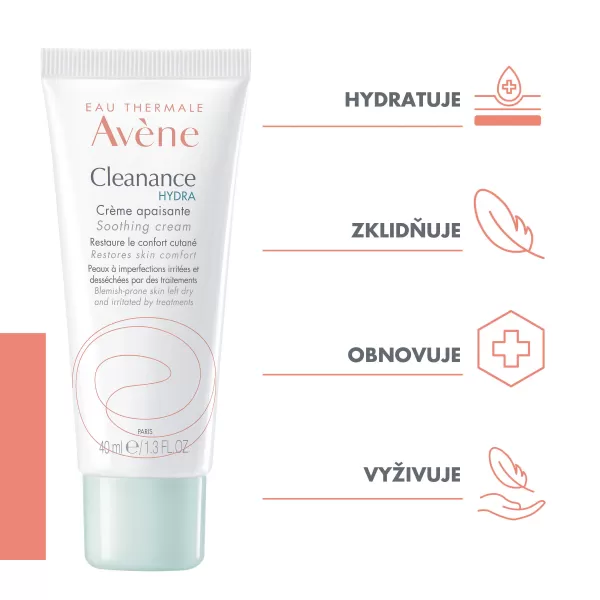 AVENE Cleanance Hydra - Zklidňující krém 40 ml