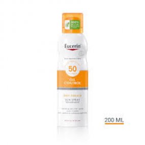 EUCERIN Transparentní sprej aerosol na opalování Dry Touch Oil Control SPF 50