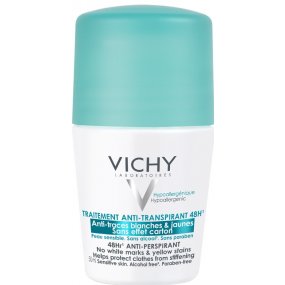 Vichy Deodorant antiperspirant roll-on proti bílým a žlutým skvrnám 50 ml