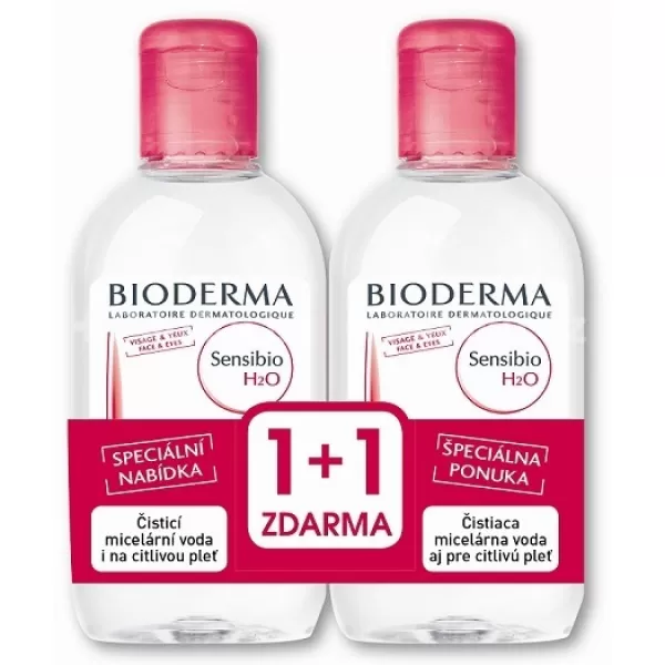 BIODERMA Sensibio H2O micelární voda 500ml 1+1