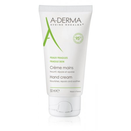 A-DERMA Creme mains 50ml výživný a regenerační krém na ruce