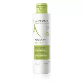 A-Derma BIOLOGY Dermatologické odličovací mléko HYDRATAČNÍ-ČISTICÍ 200 ml