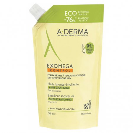 A-Derma Exomega Control Sprchový olej ECO náplň 500 ml