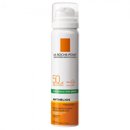 La Roche-Posay Anthelios SPF 50 Sprej na obličej proti lesku pleti 75 ml