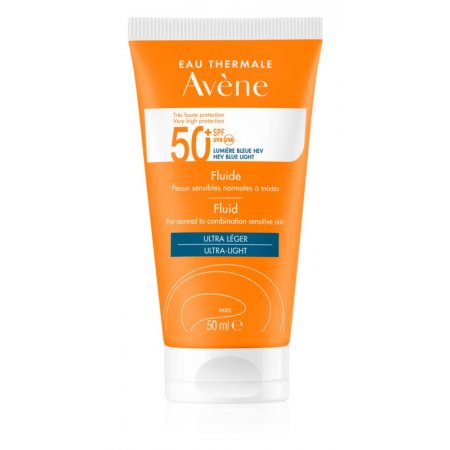 AVENE Fluid SPF 50+ pro citlivou pleť 50 ml