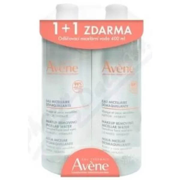 AVENE Odličovací a čistící micelární voda DUO 400 ml + 400 ml
