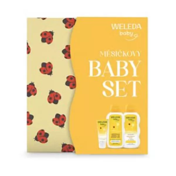 Weleda měsíčkový kojenecký krém 75 ml + Měsíčková kojenecká koupel 200 ml + měsíčkový kojenecký olej 200 ml