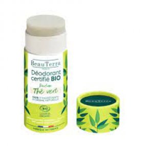 BeauTerra tuhý organický deodorant ZELENÝ ČAJ 50 g