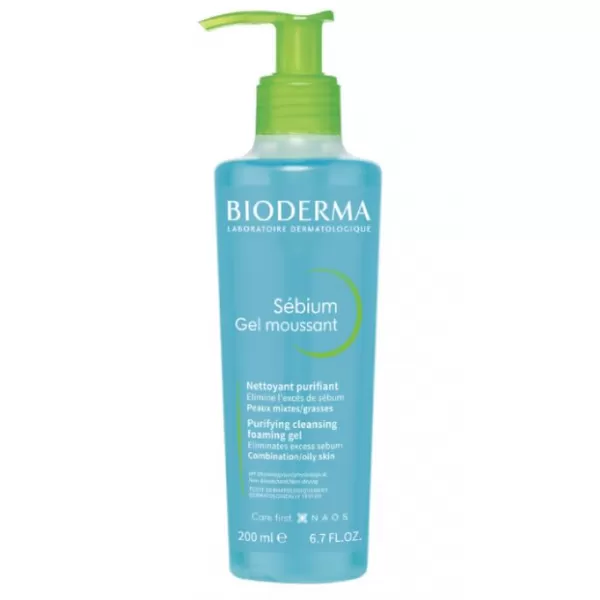 BIODERMA Sébium Gel moussant jemný čisticí gel pro smíšenou a mastnou pleť 200 ml