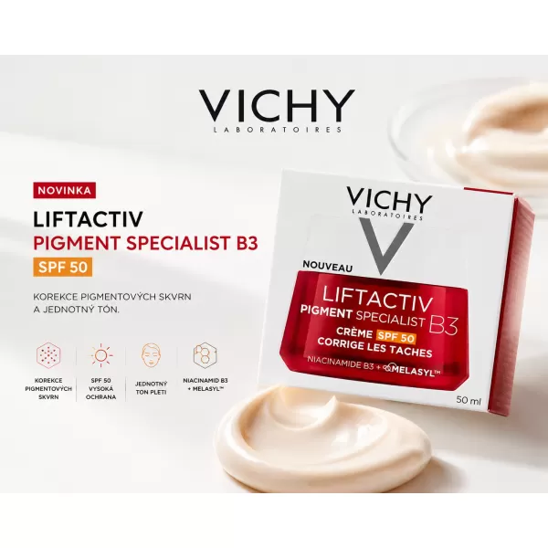 Vichy Liftactiv B3 Anti Dark Spots protivráskový krém SPF 50 50 ml