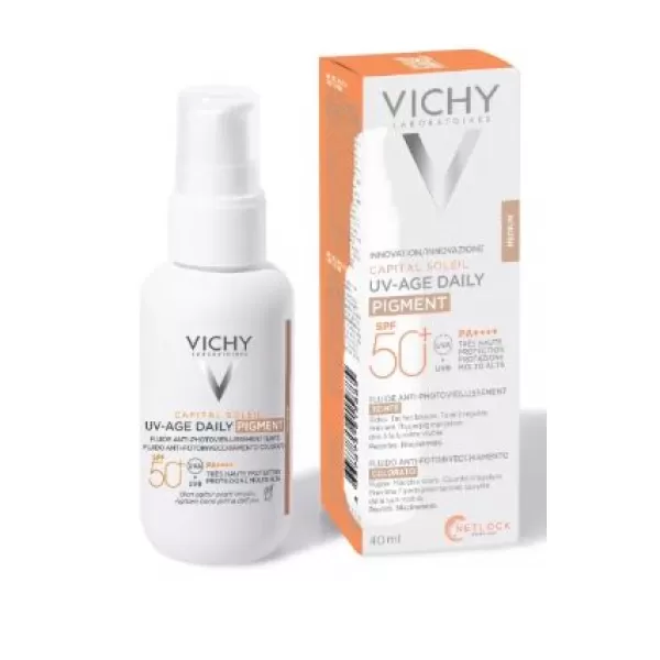 VICHY Capital Soleil UV-AGE Daily SPF50+ tónovaný fluid MEDIUM 40ml