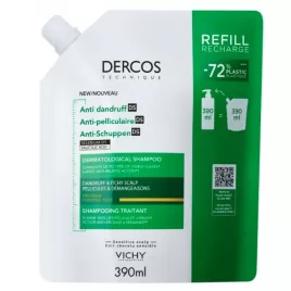 VICHY DERCOS Šampon lupy suché vlasy náplň 390ml