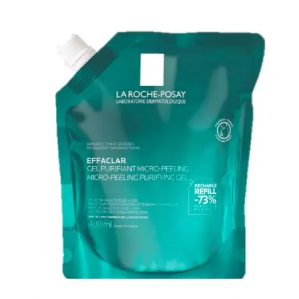 LA ROCHE-POSAY EFFACLAR mikropeelingový gel 400ml - NÁPLŇ