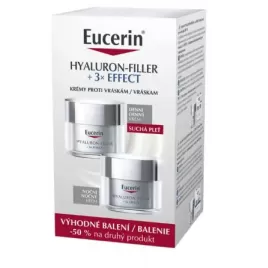Eucerin Hyaluron-Filler +3x Effect denní krém + noční krém 2x50 ml suchá pleť
