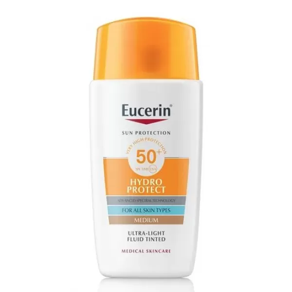 Eucerin SUN Hydro Protect Ultra lehký fluid na obličej středně tmavý SPF50+ 50 ml