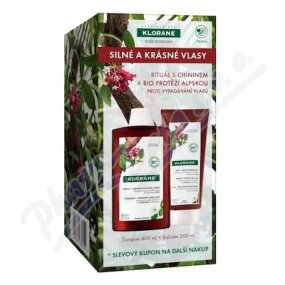 KLORANE XMASS CHININ ŠAMPON 400ML+BALZÁM 200ML