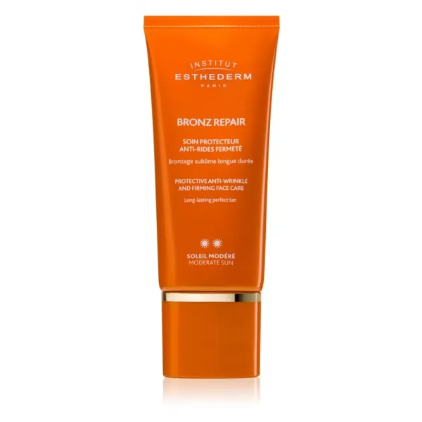 Institut Esthederm Bronz Repair zpevňující protivráskový krém na obličej se střední UV ochranou 50 ml