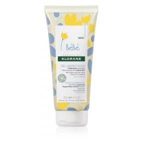 Klorane Bébé Calendula jemný mycí gel pro děti od narození 200 ml