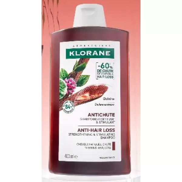 KLORANE šampon Chinin & Bio Protěž Alpská posilující šampon proti vypadávání vlasů 400 ml