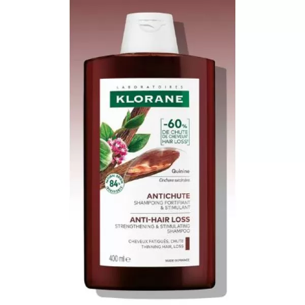 KLORANE DUO šampon Chinin & Bio Protěž Alpská posilující šampon proti vypadávání vlasů 400 ml + 400 ml