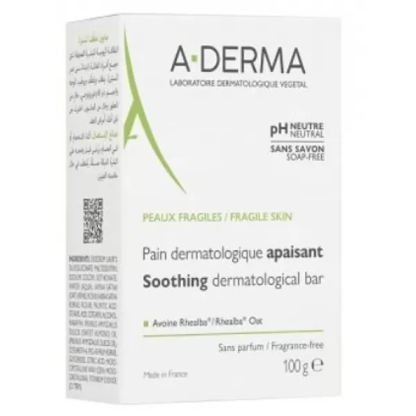 A-DERMA Dermatologické mýdlo-kostka 100g