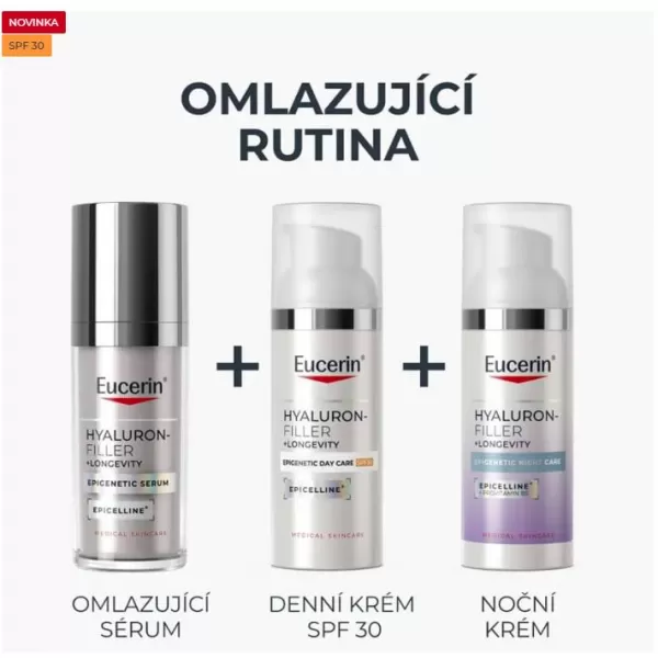 Eucerin Hyaluron-Filler + Longevity Epigenetic Noční krém