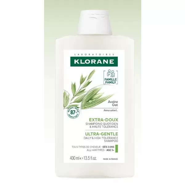 KLORANE šampon s ovesným mlékem 400 ml - Denní použití