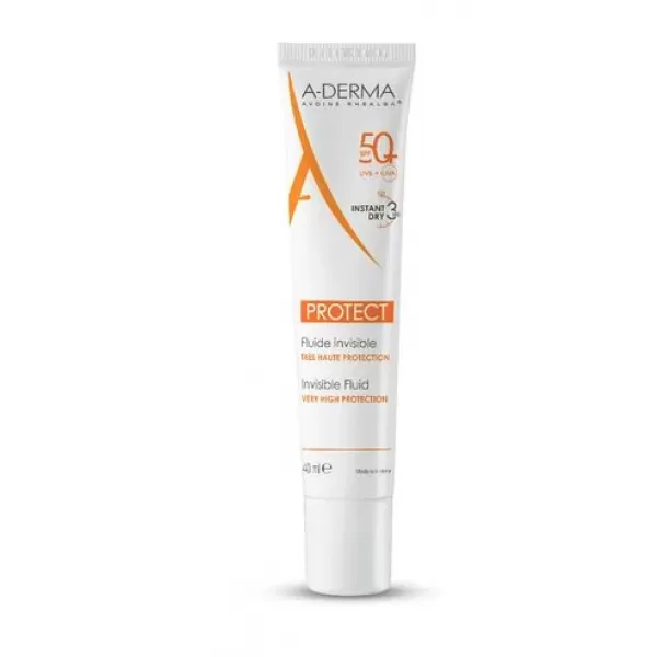 A-derma Protect Transparentní fluid SPF50+ 40 ml